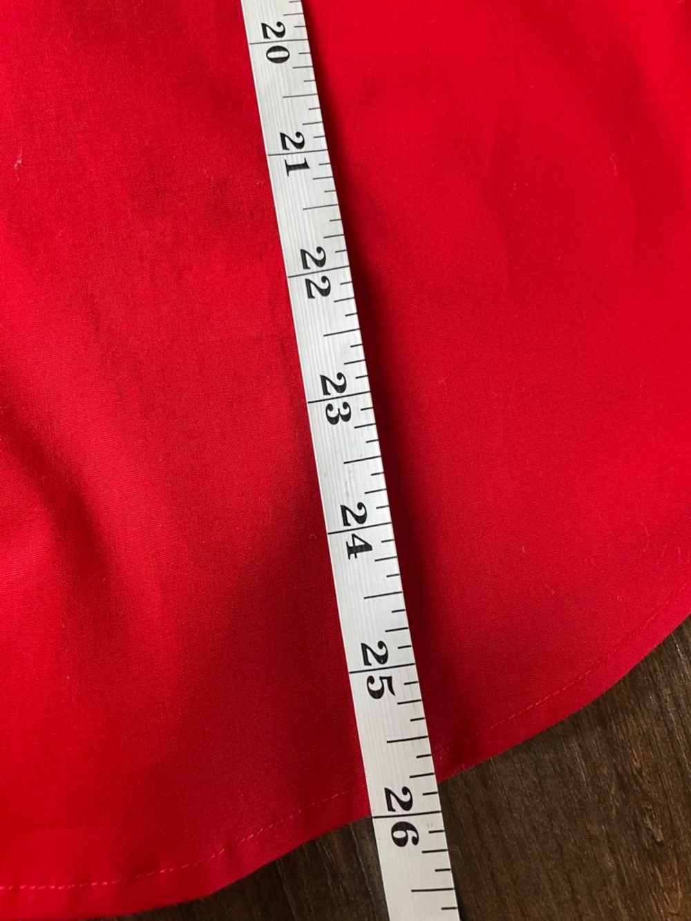 NWT Casual Corner Red Button-Down Shirt White Collar & Cuffs Size Large - Picture 9 of 9